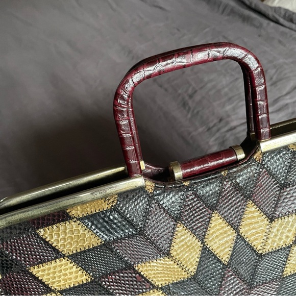 Vintage Snakeskin Doctor’s Bag Handbag - Picture 3 of 10